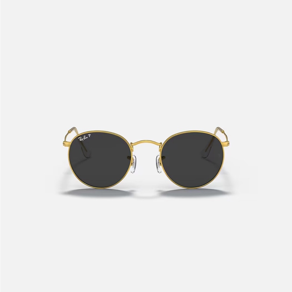 Ray-Ban Icon Gold and Black Round Sunglasses